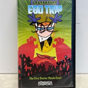 Cartoon Network Dexter's Adventure Ego Trip (VHS, 2000) Black Clamshell Tested